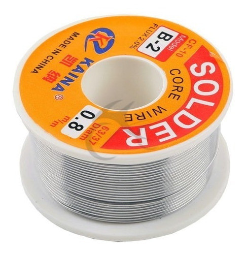 Estaño 63/37 Plomo 0.8mm Resina Base Flujo Soldar Soldadura 0