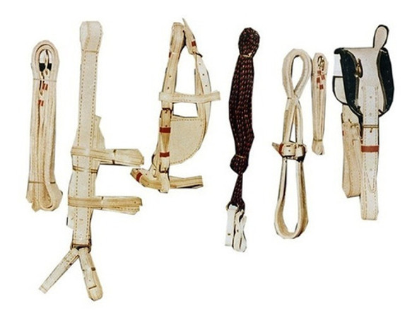 Arreata Arreio Para Charrete Completo Couro Legítimo Promo 0