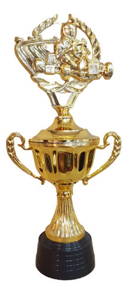 Copa Plástica Con Asas Y Alegoría Karting Trofeo 0 Copa Plástica Con Asas Y Alegoría Karting Trofeo 0