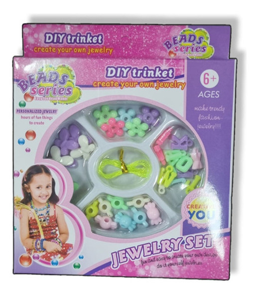Kit Bijuteria Infantil Miçanga Para Montar Pulseiras Fashion 0