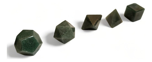 Sólidos Platónicos, Geometría Sagrada, Cuarzo Verde 0