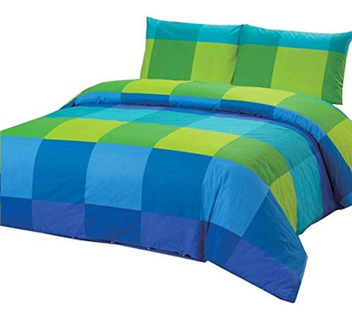 Juego De Funda De Edredón Tamaño Full/queen 100 % Algodón Co 0