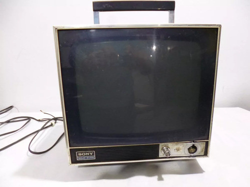 Televisor Sony Antiguo 10 Vintage Retro Blanco Y Negro 0