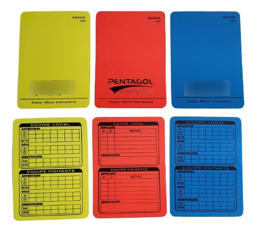 Cartão Arbitro Futsal Profissional Jogo 0