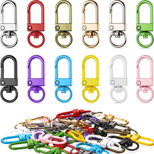 36 Piezas De Ganchos C/anillos P/bolsos, Carteras,12 Colores 0
