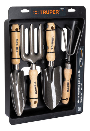 Juego De 4 Herramientas Truper Mangos De 6  Para Jardín 1