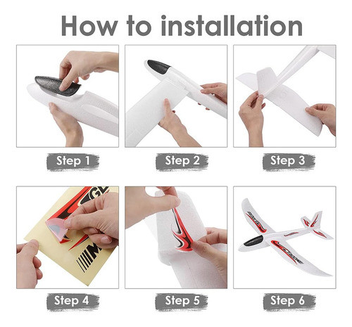 Avión De Juguete Grande Para Niños, 99 Cm, Lanzador 1