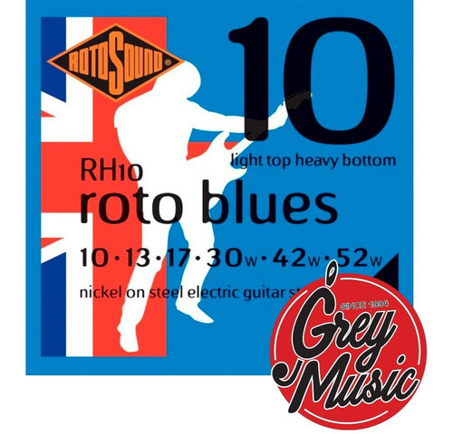 Encordado Rotosound Rh10 Blues Light Top-heavy  010-052 1
