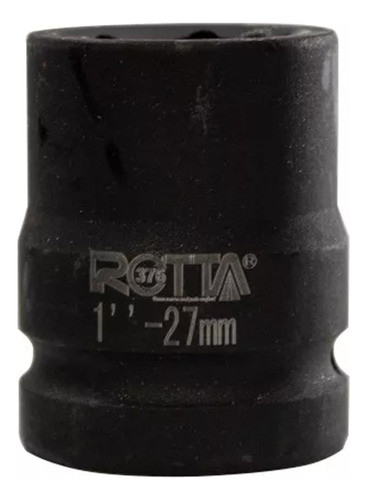 Soquete De Impacto 1 Pol Sextavado Curto 27mm Rotta 376 0