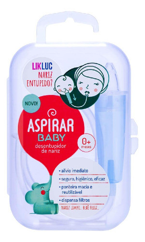 Sugador P/ Bebê Aspirador Catarro C/ Estojo Aspirar Baby 0