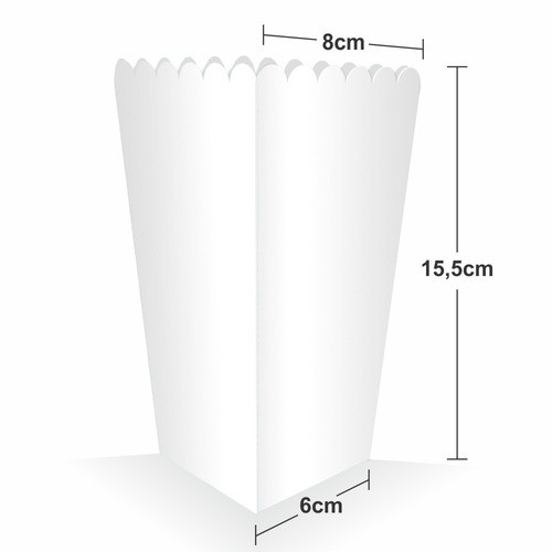 Caixa Caixinha Para Pipoca Embalagem Pequena Reforçada 50un 1