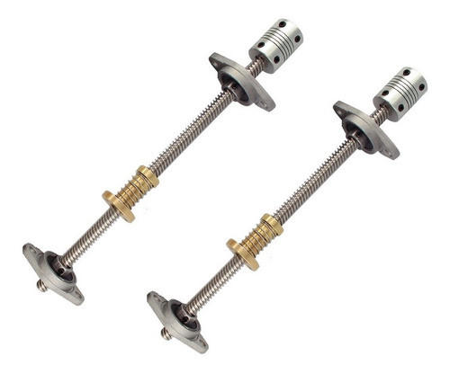 Kit Fusos Tr8 800mm Passo 8 C/ Anti Folga+ Kfl08+ Acop 5x8mm 0