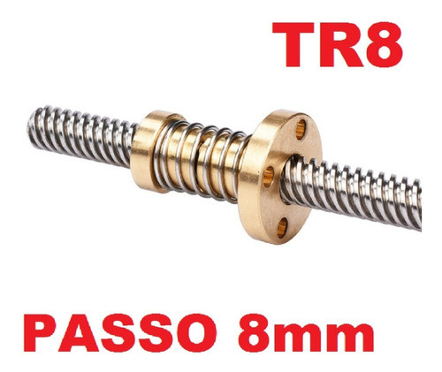 Kit Fusos Tr8 800mm Passo 8 C/ Anti Folga+ Kfl08+ Acop 5x8mm 1