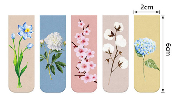 10 Separadores Magneticos Para Pagina/flores 1