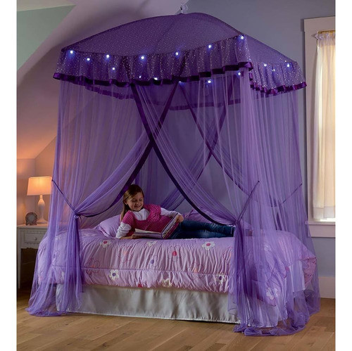 Hearthsong® Sparkling Lights Cama Colgante Canopy Play Tent 1