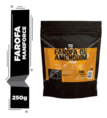 Farofa Fit De Amendoim Sabor Alho - 250g 0