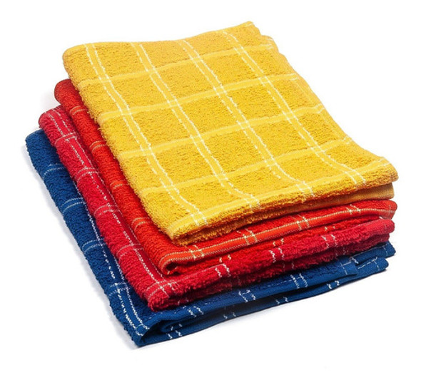 Repasador Toalla 100% Algodón Cuadros Chicos X 24u Mayorista 0