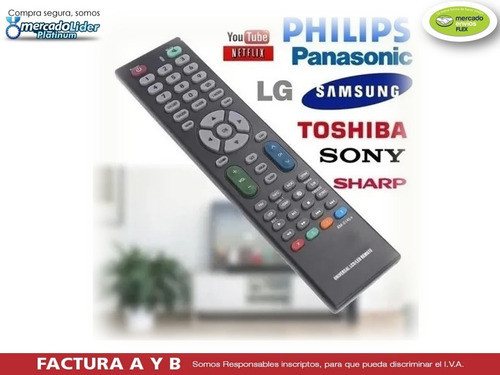 Control Remoto Tv Universal Smart Led Lcd Netflix Youtube 1