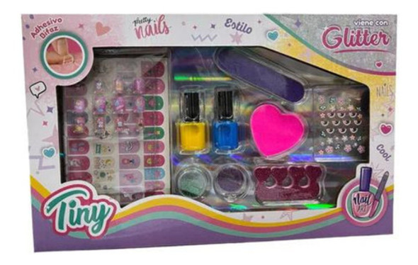 Set Infantil De Uñas Para Niñas Tiny Fashion Rutina Diaria 0
