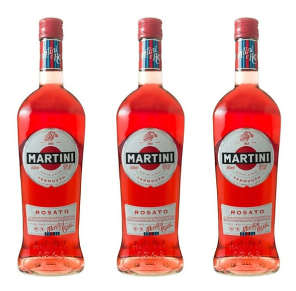 Combo Martini Rosato 3 Unidades - Aperitivo Martini 0