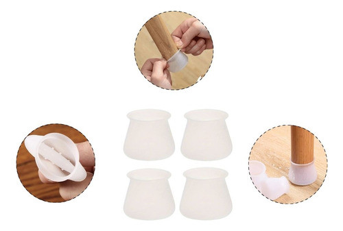 Protector Para Patas De Silla Muebles Mesa Anti Rayaduras X4 0