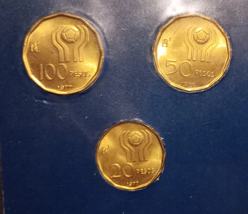 Monedas Argentina. Set Mundial 78. Serie 1977. Mercedes Benz 1