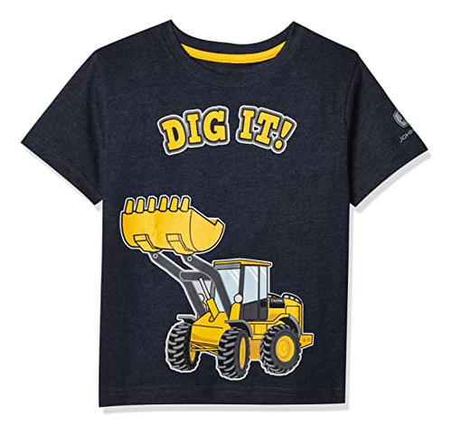 Camiseta Masculina John Deere, Azul Marinho, 3 Eua 0