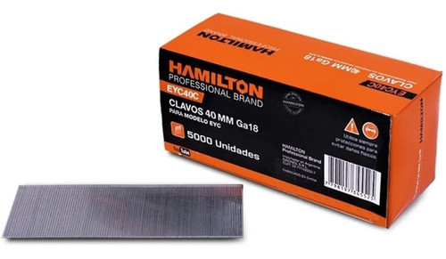 Clavos Clavadora Engrapadora Neumatica Eyc Ga18 2 X 40 Mm 0