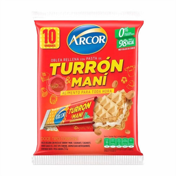 Turron De Mani Arcor Pack X10u - Oferta En Sweet Market 0