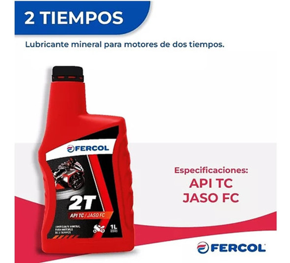 Aceite Mineral Fercol Para Motos 2t Botella 1 L - Maranello 1