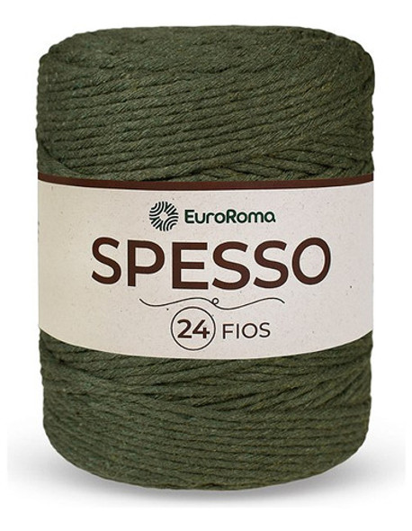 Barbante Spesso 24 Fios - Verde Militar - Euroroma | Crochê 0