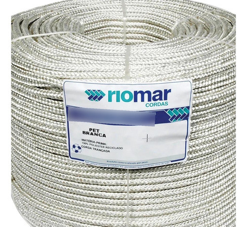 Corda Multiuso Seda Riomar 16mm Branca Poliester C/55m 0