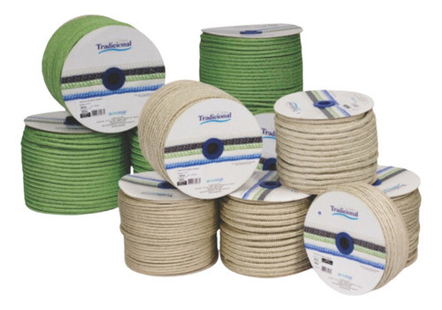 Corda Multiuso Seda Riomar 16mm Branca Poliester C/55m 1