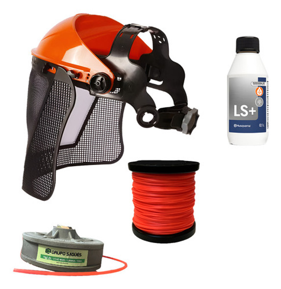 Kit Desmalezador + Aceite 100cc + Cabezal 10 X 1.25 + Tanza 0