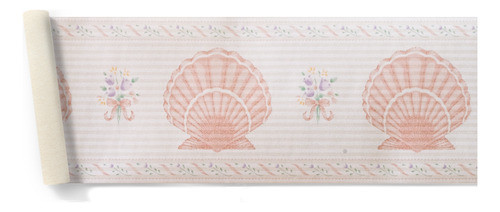 Guarda Vinilizada X 9,80 Mts Caracola Rosa Dulce Hogar 595/3 0