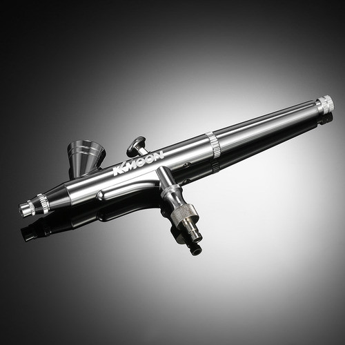 Kkmoon 0.25mm Gravity Feed Airbrush Dual-ação Kit Set Air 1