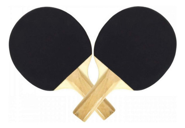 Kit 2 Raquetes Ping Pong 3 Bolinhas Bel Sports Preto Verm 1 Kit 2 Raquetes Ping Pong 3 Bolinhas Bel Sports Preto Verm 1