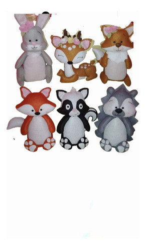 Animales Del Bosque Grandes En Fieltro 0