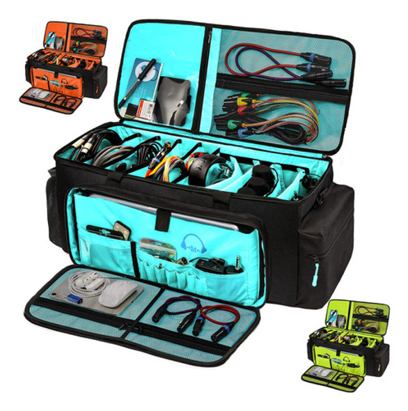 Mybagzing Dj Cable Bag - 24 Bolsas Grandes Para Archivos De 0