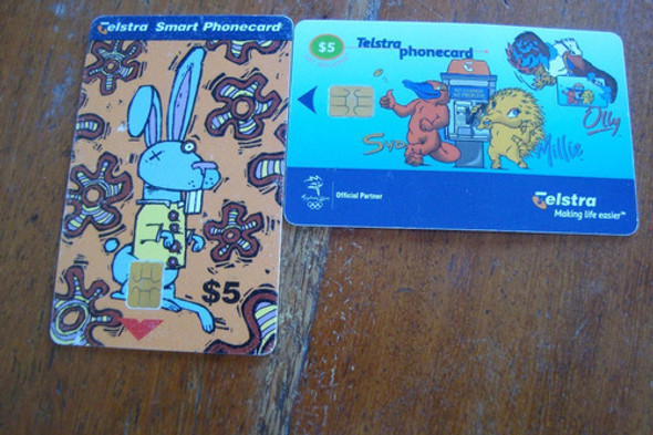 Acte Australia / Telstra Chip / Animais / Lote Com 2 0
