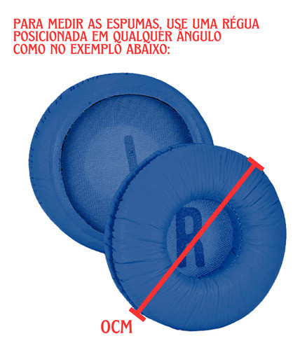 Espumas Azuis Novas Para Fones Jlab Go Work 1