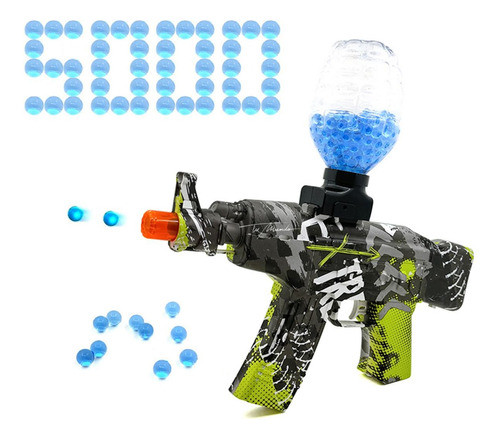 Pistola Automática Ak47 C/5000 Bolitas Gel- Universo Mágico- 0