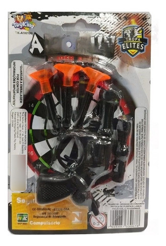 Mini Lançador De Dardos Com 3 Dardos Toy King 0