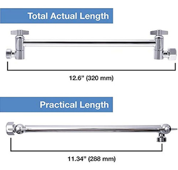 Extensión Del Brazo De Ducha Ajustable Por Punto De Agua, Br 1