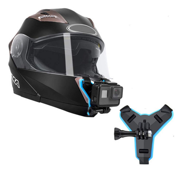 Soporte Casco Frontal Mentonera Gopro Hero 11 10 9 8 7 6 5. 0
