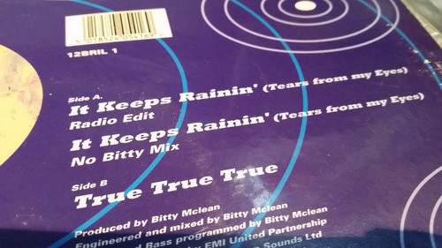 Bitty Mclean It Keeps Rainin Vinilo Maxi Uk 1993 Impecable 1