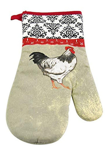 Home-x Gallo Guante De Horno 100% Algodon Para Cocinar Y Se 0
