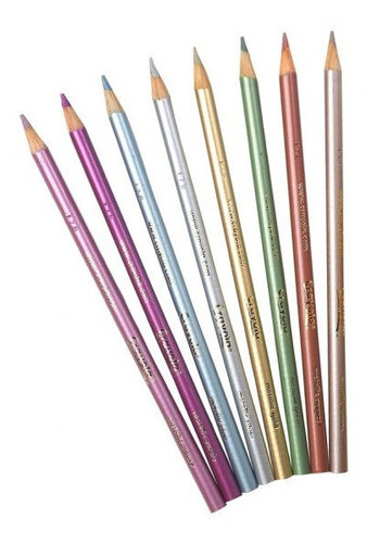 Crayola: Caja X 8 Lápices Colores Metálicos  Tienda Oficial 1