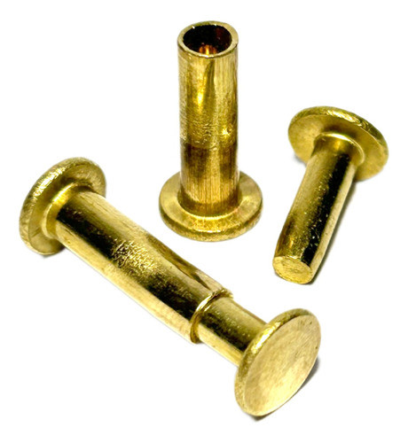 Remache Bronce Macho Hembra Nº 4 Para Cuchillo X 100 Juegos 0