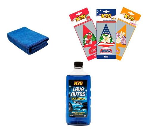 Kit Lavado Auto / Moto Premium Con 5 Productos K78 0
